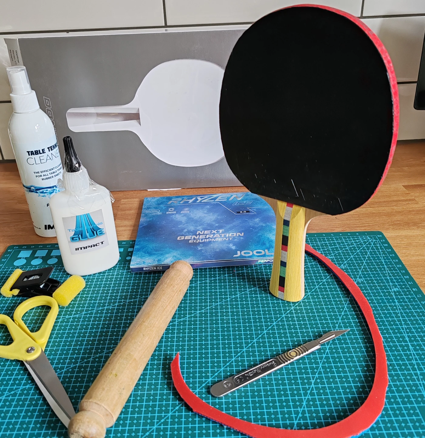 Table Tennis Bat Assembly